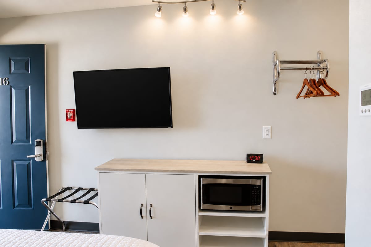 TV and cabinet